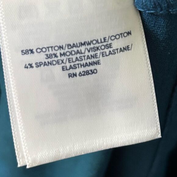 Lands' End Teal Blue Sleeveless Cotton Modal Blend Casual Dress Size Medium - Picture 6 of 10